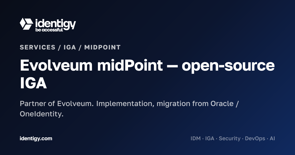 Evolveum midPoint Implementation & Migration | Identigy